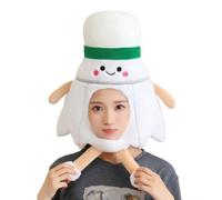 Generisch Accessorio per costume da volano | Morbido copricapo per motivi sportivi ulkige - Cappello in peluche come accessorio per cosplay | per scuola, compleanno, palcoscenico, celebrazioni, feste