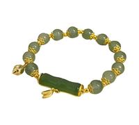 Generisch Acciaio Bracciale Coppia Di Quarzo Gioielli Con Oro Charm Braccialetto Handmade Giada Bracciale Ladies Jewelry In 4 Inox 4 Anelli, Taglia unica, Vetro
