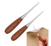 Generisch Acciaio in pelle - Foratrice Strumento Con Manico In Legno,Strumento In Pelle Per Cucire E Stampaggio,Per Cinture Borse Borse Jeans Tessuto Legatura Mobili Imbottiti Scarpe Stivali