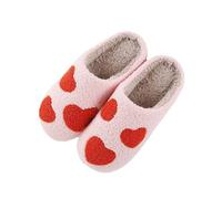 Generisch Accoglienti pantofole invernali per coppie con imbottitura spessa suola morbida per un comfort ottimale nelle proprie quattro pareti, bianco, 42 EU