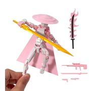 Generisch Action Figure Set Movable Joint Character Models, Desktop Display Collectible Toys, Poseable Hero Figurines, Bedroom Office Decor Toys, for Boys Friends Anime Movie Fan 13,5 cm