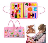 Generisch Activity Book - Kids Sensory Toys 28 x 23 x 3 cm | Learning Toys, Fine Motor Activities Preschool Supplies, Life Skills Development Toy Road Trip Games for Birthday Holiday