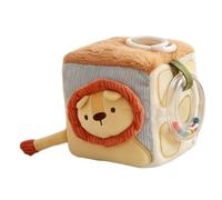 Generisch Activity Cube Plush - Giocattolo educativo per bambini | Giocattolo educativo per passeggino per bambine, per casa, asilo, camera da letto, soggiorno, sala giochi, T