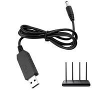 Generisch Adattatore da USB a 9, convertitore da 5 a 9/12, connettore DC, cavo di conversione portatile da USB a DC, cavo convertitore di tensione per ventilatore, lampada da tavolo, pianoforte
