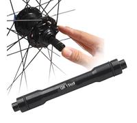 Generisch Adattatore per mozzo bicicletta, lega di alluminio anodizzata | 100 mm di lunghezza | 30 G ultra leggero, nucleo senza attrezzi da 15 mm a per la manutenzione dei tenditori rapidi per