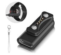 Generisch Adattatore USB C Generico da 1 Pezzo Compatibile con Polar Vantage M3,Polar Pacer, Pacer pro, Polar Ignite 3, Polar Vantage V3, Adattatore di Ricarica Portatile 5 V/1 A - Nero