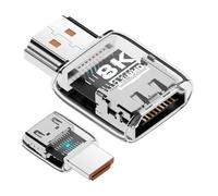 Generisch Adattatore video, convertitore e connettore bidirezionale maschio 8K 60 Hz, convertitore audio video ad alto livello per laptop, PC, TV, monitor, proiettore, desktop, conferenza, casa