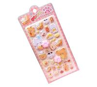 Generisch Adesivi 3D - 4,13 pollici Animal Paw Print Strong Adhesive Decal | Cartoon Cute Tiny Stickers,for Kids Girls Boys Laptop Water Bottle Scrapbook Notebook Journal Classroom Rewards