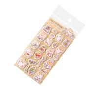 Generisch adesivi 3D, riutilizzabili con animali dei cartoni animati, per decorare il cellulare, per casa, scuola, fai da te, scrapbooking, diari, studenti, bambini, regali per feste