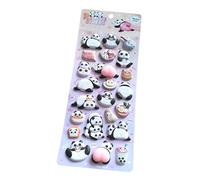 Generisch Adesivi 3D, trasparenti, 3D, riutilizzabili, per bambini, famiglia, amici, set decorativo per interni ed esterni, F