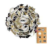 Generisch Adesivi di laurea per laureati, pellicole impermeabili 50 - Laurea 2026, adesivi per università, università, università, università, laptop, borraccia, skateboard