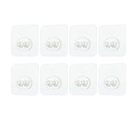 Generisch adesivi, ganci forti, resistenti e resistenti, montaggio a parete, trasparenti, 8 pezzi, per organizzare e conservare in cucina, bagno, casa