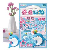 Generisch Adesivi impilabili, giocattoli artistici per fai da te, adesivi 3D in rilievo, per scrapbooking, decorazione della casa, feste di compleanno, aula, ricompensa per bambini, ragazze, famiglia