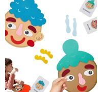 Generisch Adesivi in feltro per kit di apprendimento emotivo sociale in feltro, adesivi di interazione per multiplayer interattivo per scuola, parco, auto,