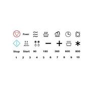 Generisch Adesivo per interruttore a microonde, con simbolo di identificazione per il vostro microonde (RT99/1) (Large)