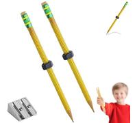 Generisch ADHD Fidget Pencil, custodia filettata con bulloni N", Sensory Focus & Anxiety Relief Pencil Strumento Fidget per bambini e adulti, Quiet Classroom Use (2 pezzi)