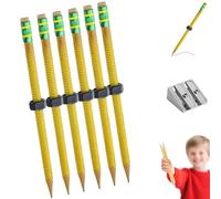 Generisch ADHD Fidget Pencil, custodia filettata con bulloni N", Sensory Focus & Anxiety Relief Pencil Strumento Fidget per bambini e adulti, Quiet Classroom Use (6 pezzi)
