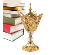 Generisch Affumicatore retrò da , elegante bruciatore a carbone arabo, struttura in ferro durevole, diffusore per yoga, accessorio decorativo per profumo, regalo pratico