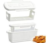 Generisch Agitatore per impasto di pesce, set di 2 utensili da cucina con vaschetta di raccolta, coperchio per impasto di pesce, per di pollo, per casa, cucina, ristoranti e sala da pranzo