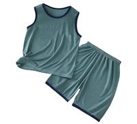 Generisch Ali D'angelo Per La Casa Del Bambino E Le Ragazze Senza Maniche Aria Condizionata Vestiti Bambino Ghiaccio Silk Pigiama E Ragazze Vestito Per Bambini, Ag., 7-8 Jahre