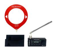 Generisch AMNVOLT V4 ATS - Mini radio con supporto e amplificatore per cuffie, ricevitore radio AM-FM portatile, tipo C, ricarica per escursioni, escursioni, campeggio