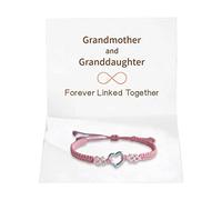 Generisch Ampio cinturino in pelle A mia nipote, bracciali e carte sempre connessi, braccialetti in pietra naturale, regali di gioielli zia braccialetto, Taglia unica, Altro, Nessuna pietra preziosa