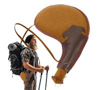 Generisch Ancient Tradition Crafts - Borraccia tradizionale da viaggio, in pelle sintetica, resistente all'usura, per campeggio, feste a tema, 30 cm., vedi descrizione, Vedi descrizione