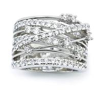 Generisch Anelli a D in argento, da cucito, per matrimonio, per mamma, teen e 2 anelli collegati, 5, Rame, Non pietra preziosa