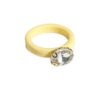 Generisch Anelli adolescenti ragazzi colorato acrilico strass anello per donne carino costume accessori anelli anime con catena, Taglia unica, resina, Nessuna pietra preziosa