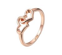 Generisch Anelli compatibili con il potere, anello da donna a forma di cuore, anello per cabine doccia, 9, Metallo, Non pietra preziosa