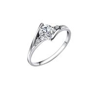 Generisch Anelli con gancio pieghevole Live Mouth and Women's Heart To Heart Valentine's Day Ring Men's Open Couple Ring Wolf, Taglia unica, Metallo, Nessuna pietra preziosa