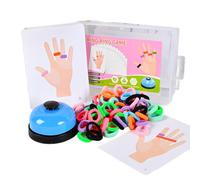 Generisch Anelli coordinati per bambini, regalo per bambini | Scheda per il pensiero logico, coordinazione occhio-mano, puzzle spaziale, attività di competizione familiare per