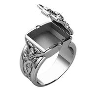 Generisch Anelli costosi open top, anelli da uomo e da donna, popolari per coppia, regalo di San Valentino, anelli da donna cristiani, 8, Metallo