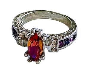 Generisch Anelli da viaggio attraverso la Terra di Mezzo Accessori Anello di Fidanzamento per Donne, Anniversario, Matrimonio, Anello di Promessa O Anelli Set di Guarnizioni Piatto, 10, lega di zinco