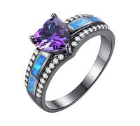 Generisch Anelli di espansione per gioco di carte da donna (nero, 8)