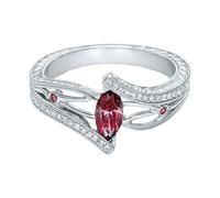 Generisch Anelli di pulizia alla moda gioielli Design Highlights Perfect For Engagements Weddings and Tende, anelli argento, D, lega di zinco