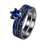 Generisch Anelli in legno di cedro 512 lega anello matrimonio zircone dimensioni gioielli colorati anelli calze a righe donna, 6, Metallo, Nessuna pietra preziosa