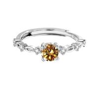 Generisch Anelli ovali S925 Silver Platinum Plated Moissanite Anello Donna Anello Di Anelli 5000 Pezzi, A, Rame, Non pietra preziosa