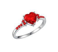 Generisch Anelli per partner per 2 anelli in argento con design brillante, stile moderno e charm perfetto per mamme e amici, C, lega di zinco, Non pietra preziosa