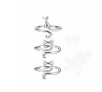 Generisch Anelli sotto i 20 eleganti anelli aperti accoppiamento temperamento da donna, anelli regolabili orecchio, Taglia unica, Rame, Nessuna pietra preziosa