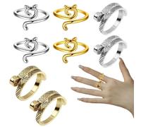 Generisch Anello di tensionamento a forma di gatto, anello di accompagnamento all'uncinetto, resistente, antiscivolo, flessibile, per lavorare a maglia e uncinetto più velocemente