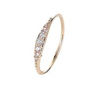 Generisch Anello in vero argento 925 da uomo per donne pieno - anello da donna (oro, 6)