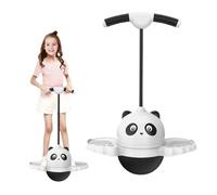 Generisch Anello lampeggiante per bambini, giocattolo per saltare da 31,5 pollici, design animale, con manico per equilibrio e coordinazione, pallina da gioco in PVC per ragazze e adulti per interni