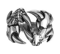 Generisch Anello regolabile Punk Style Rock Dragon Ring Unisex Punk Halloween Dark Wind Ring for Women Men Anelli economici, Taglia unica, Metallo, Nessuna pietra preziosa