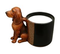 Generisch Animal Coffee Mug - Resin Stainless Steel 11x10x14cm | 3D Dog Shaped Drinking Cup | Desktop Coffee Tea Milk Espresso Mug For Home Office Cafe Dining Room Bedroom Use