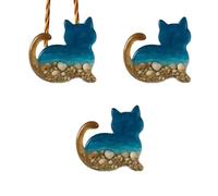 Generisch Animale tascabile, supporto motivazionale, statuetta marina, materiale in resina, compatto e leggero, regalo per il benessere emotivo, 5 x 4 x 1 cm, colori , 3 pezzi