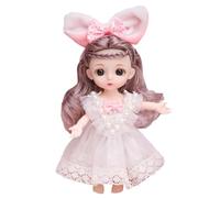 Generisch Anime Cute Doll - 16 cm Movable Doll with 13 joints, Dress-Up Clothes and Shoes, Princess Dol Accessories | Birthday Gift Toy for Kids Girls, Collectible Figure for Play and Display