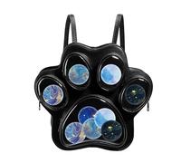 Generisch Anime Shoulder Purse Bag | Anime-Themed Shoulder Bag with Clear Window, Collectibles Display Storage Purse For Teens & Fans, Ideal For Party, Beach, Music Festival, College Campus & Travel