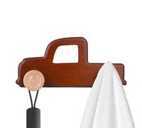 Generisch Appendiabiti da parete in legno, gancio da parete a forma di auto | Decorazione per camera dei bambini, asciugamani, bagno, porte, zaini, vestiti, bagno, camera da letto, ingresso