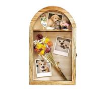 Generisch Arch Photo Frame - Picture Holder Display Case Vintage 3D Display Case for Wedding Holiday Keepsake Tabletop Wall Bedroom Living Room Office, Decorative Photo Displays Frame